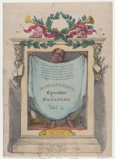 Title Page, Rowlandson's Caricature Magazine, Vol. 5