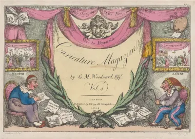 Title Page, The Caricature Magazine by G. M. Woodward, Vol. 4