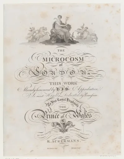 Title Page, The Microcosm of London