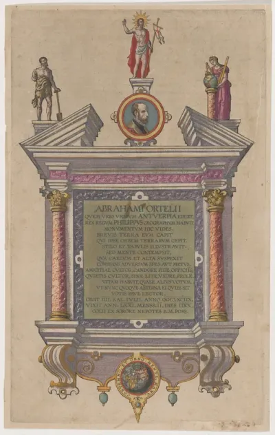 Title Page to Abraham Ortelius, Theatrum Orbis Tenarum