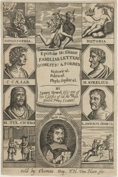 Title Page to Epistolae Hoephanae, by James Howel