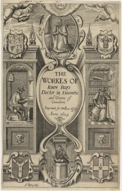 Title Page to John Boys' Works