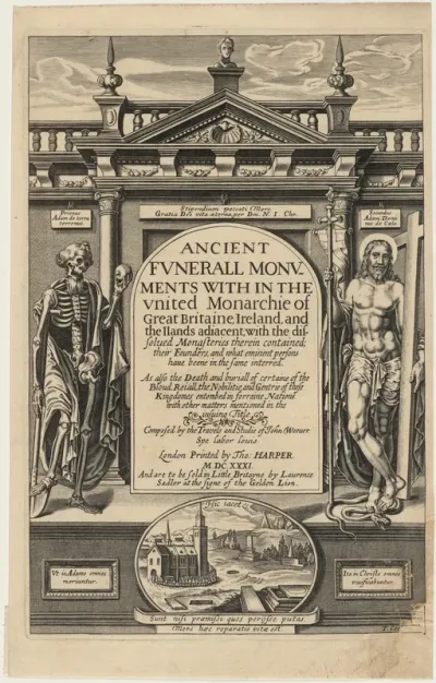 Title Page to John Weever, Ancient Funeral Monuments