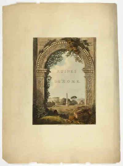 Title Page to Ruins of Rome