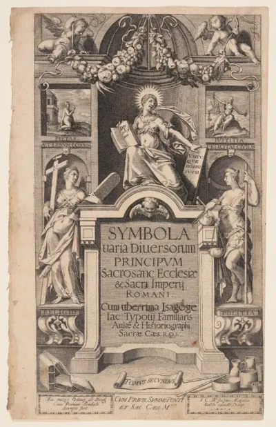 Title page to Symbola varia diversorum