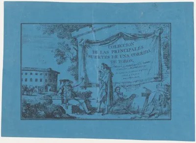 Title page to the 'Colección de la principales suertes de una corrida de toros'