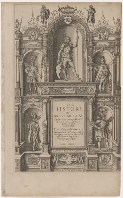 Title Page to "The History of Great Britaine" by John Speed