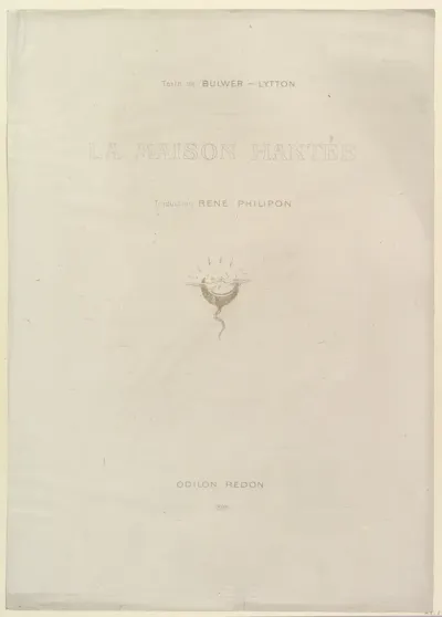 Title page to the series, The Haunted House (La Maison Hantée)