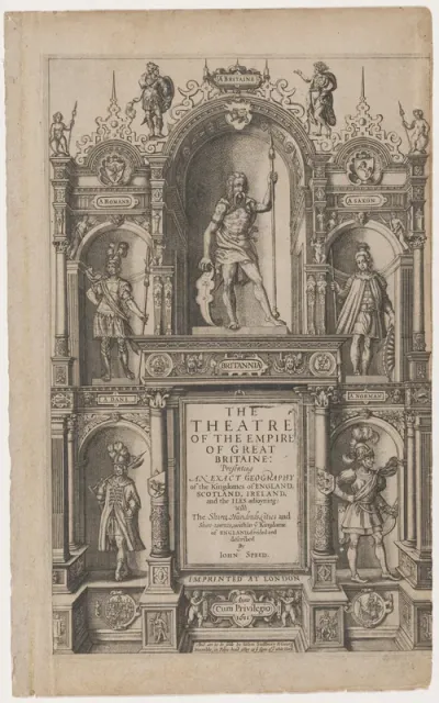 Title Page to "The Theatre of the Empire of Great Britaine" by John Speed