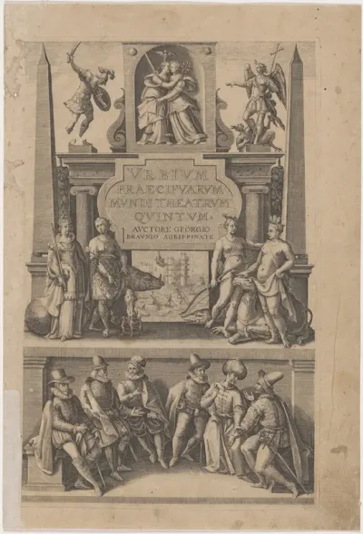 Title Page to Urbium Praecipuarum Mundi Theatrum Quintum