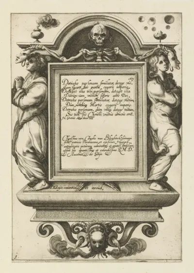 Title plate from "The Masquerades"