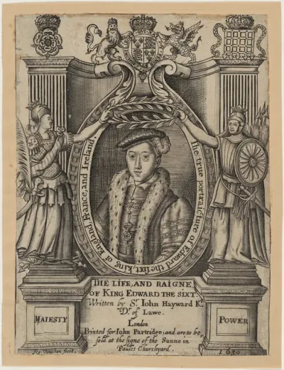 Title Plate to John Hayward, Life and Reigne of King Edward the Sixth