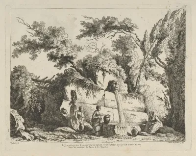 Titlepage from Differentes vues dessiné d'après nature... dans les environs de Rome et de Naples