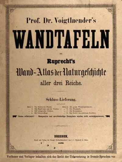 Titlepage to Voigtlaender's Wandtafeln
