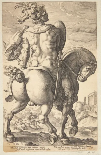 Titus Manlius på hesteryg