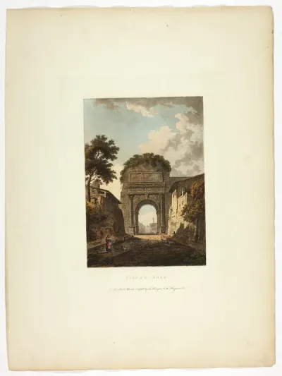 Titus's Arch, plate ten from the Ruins of Rome