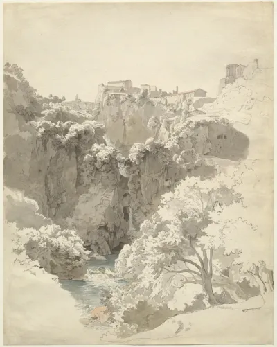 Tivoli and the Temple of the Sibyl Above the Aniene Gorge