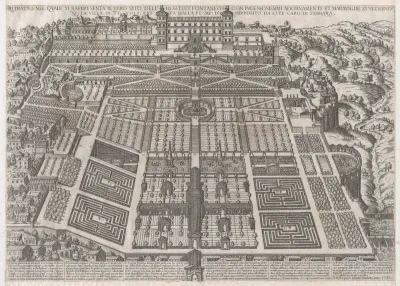 Tivoli Palace and Gardens, from "Speculum Romanae Magnificentiae"