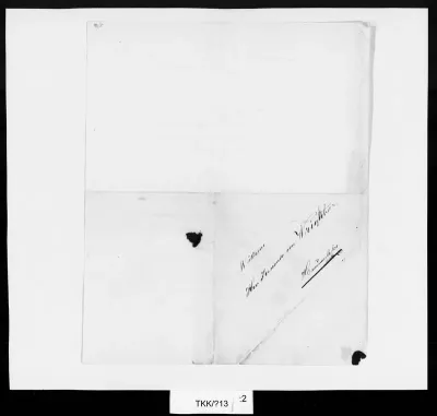 TKK/?13, Tuntemattoman lähettäjän (Mauritz) kirje Ferdinand von Wrightille, 12.4.1857