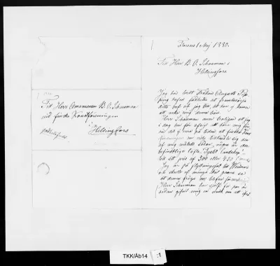 TKK/Åb14, Åberg, Victoria, 1.5.1880