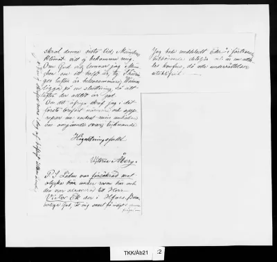 TKK/Åb21, Åberg, Victoria, 23.8.1886