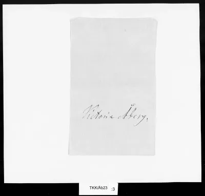 TKK/Åb23, Åberg, Victoria, 7.2.1888
