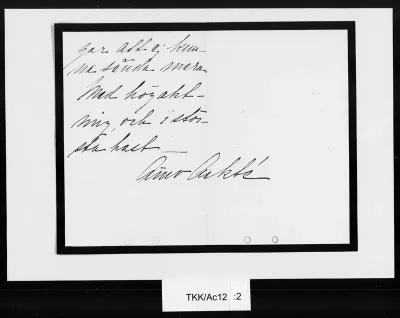 TKK/Ac12, Ackté, Aino, 7.4.1901