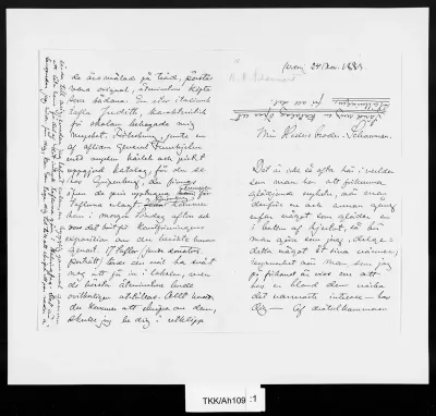 TKK/Ah109, Ahrenberg, Jac. [Johan Jacob], 24.11.1883