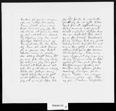 TKK/Ah119, Ahrenberg, Jac. [Johan Jacob], 10.3.1886