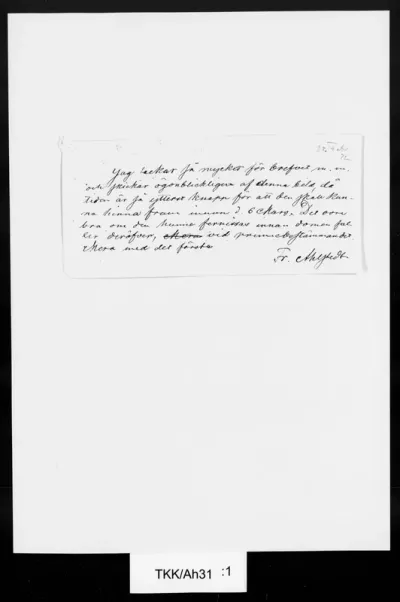 TKK/Ah31, Ahlstedt, Fredrik, 25.2.1872