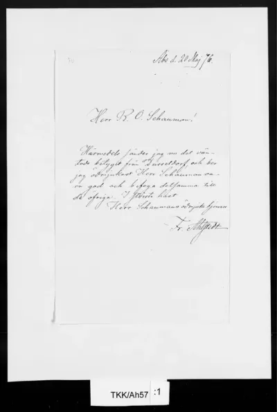 TKK/Ah57, Ahlstedt, Fredrik, 20.5.1876