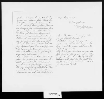 TKK/Ah66, Ahlstedt, Fredrik, 19.7.1881