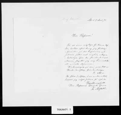 TKK/Ah71, Ahlstedt, Fredrik, 17.4.1875