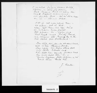 TKK/Ah76, Aho, Juhani, 24.10.1895