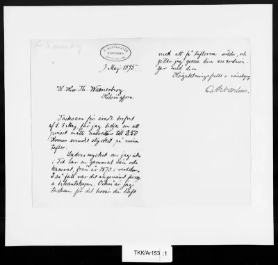 TKK/Ar153, Arborelius, Olof, 9.5.1895