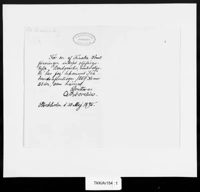 TKK/Ar154, Arborelius, Olof, 30.5.1895