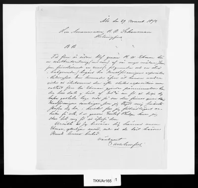 TKK/Ar165, Armfelt, Carl, 29.11.1872