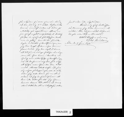 TKK/Ar209, Arvidson, Carl, 9.6.1872
