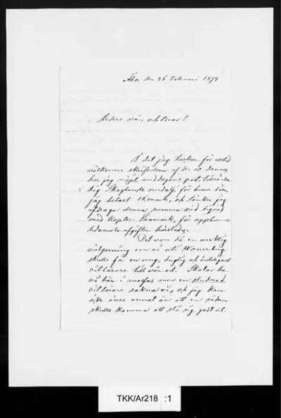 TKK/Ar218, Arvidson, Carl, 26.2.1874