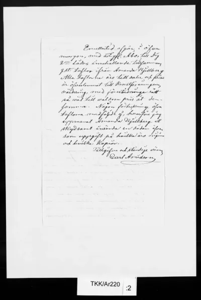 TKK/Ar220, Arvidson, Carl, 14.5.1874