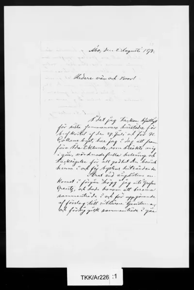 TKK/Ar226, Arvidson, Carl, 2.8.1874