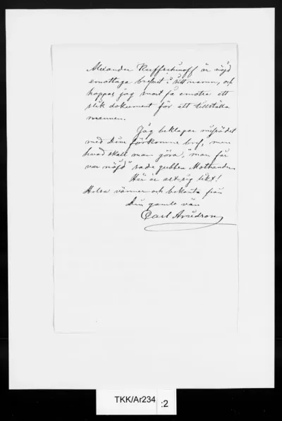 TKK/Ar234, Arvidson, Carl, 14.11.1876
