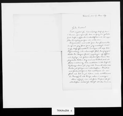 TKK/Av254, Avellan, Gustaf, 17.3.1889