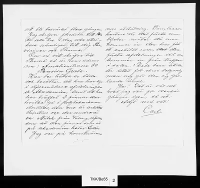 TKK/Be55, Bengts, Carl (?), 16.11.1900