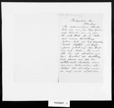 TKK/Be57, Benois, Albert, 18.2./2.3.1893