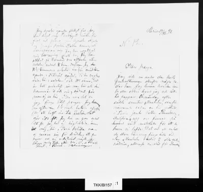 TKK/Bl157, Blomstedt, Väinö, 19.11.1891