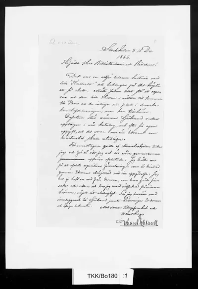TKK/Bo180, Boklund, Johan, 15.12.1866