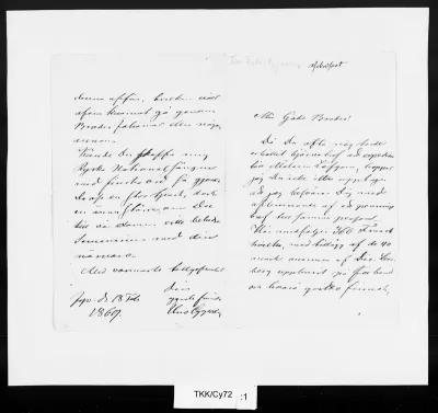 TKK/Cy72, Cygnaeus, Uno, 18.2.1869