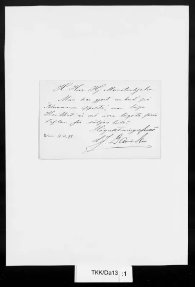 TKK/Da13, Danielson, C. J., 16.10.1898