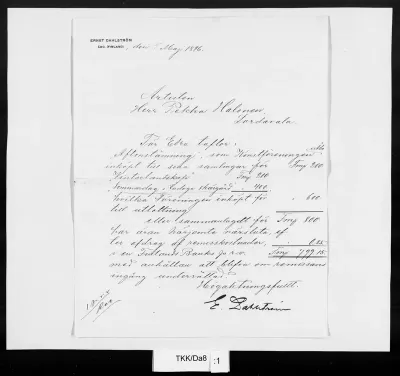 TKK/Da8, Dahlström, Ernst, 5.5.1896